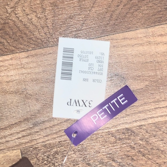 Catherine’s suprema collection brown pants size 3X (26/28W) petite - Picture 3 of 4